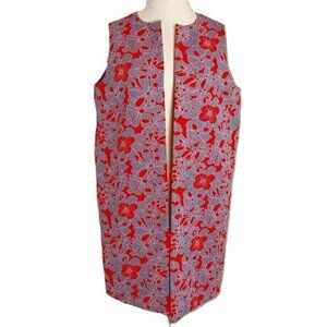 Vintage Long Vest Open Floral Dopamine Dressing MCM 60’s Duster Cardigan Boho